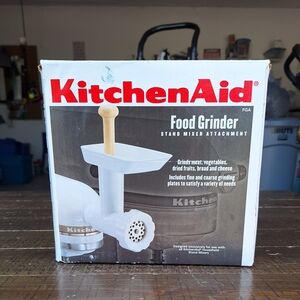 KitchenAid White Stand Mixer Food Grinder Attachment